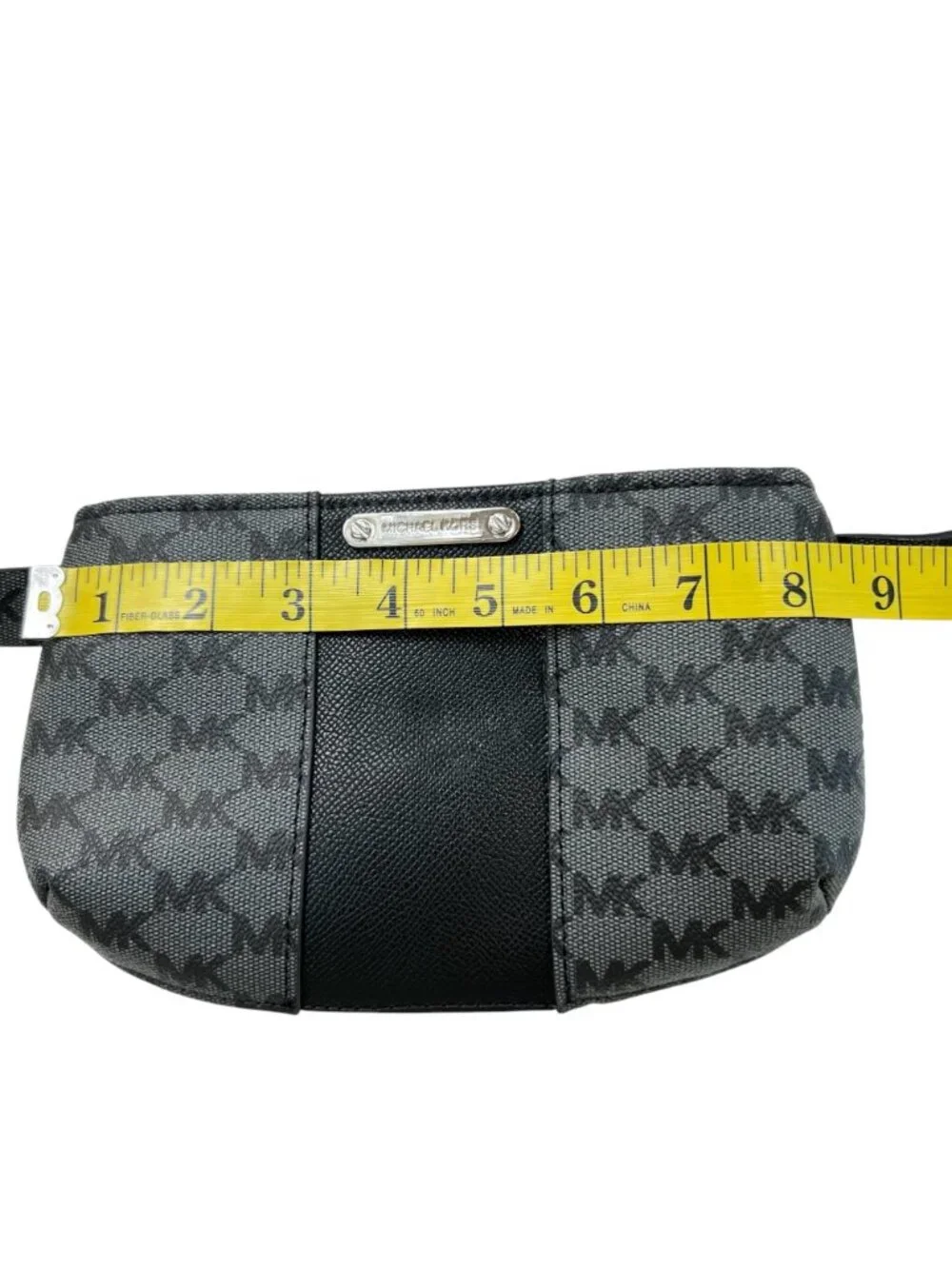 Michael Kors NWOT Monogrammed Adjustable Belt Bag Back Grey Size L/XL